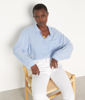 Picture of LADILA LOOSE-FITTING SHIRT WITH SKY BLUE STRIPES
